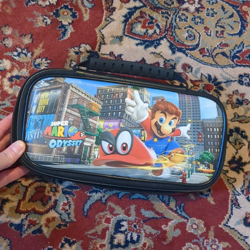 Super Mario Odyssey Switch Carrying Zippered Case with Handle